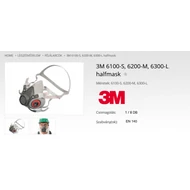 3M 6300 félálarc
