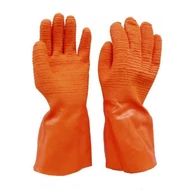 S320K Narancssárga kétszermártott latex kesztyű