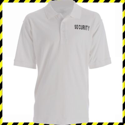 Biztonsági Őr póló galléros fehér