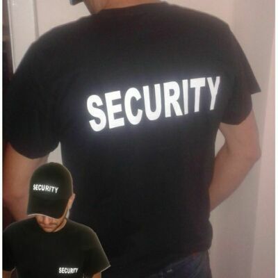 Biztonsági Őr póló fekete SECURITY póló